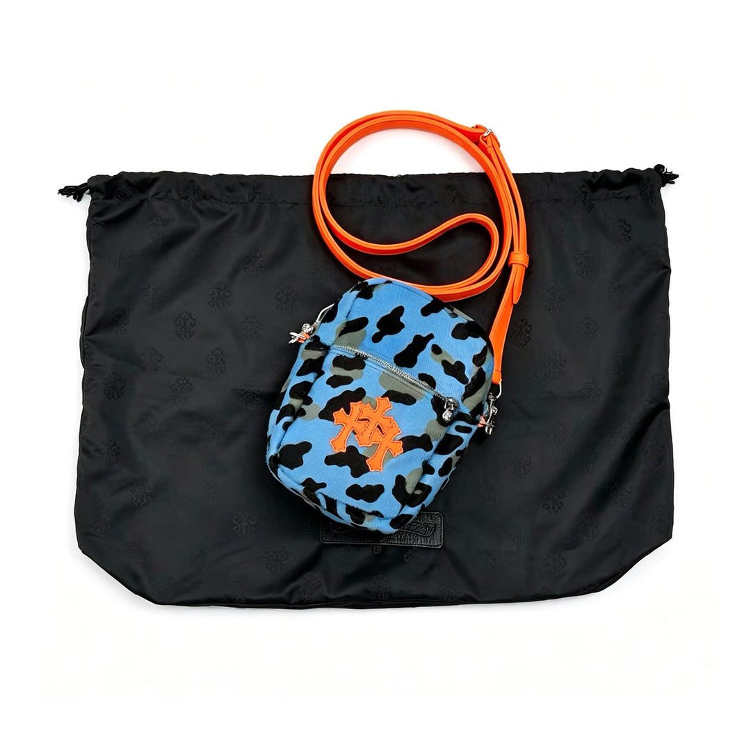 Chrome Hearts Blue Camouflage Pony Hair TAKA Camera Bag - SHENGLI ROAD MARKET