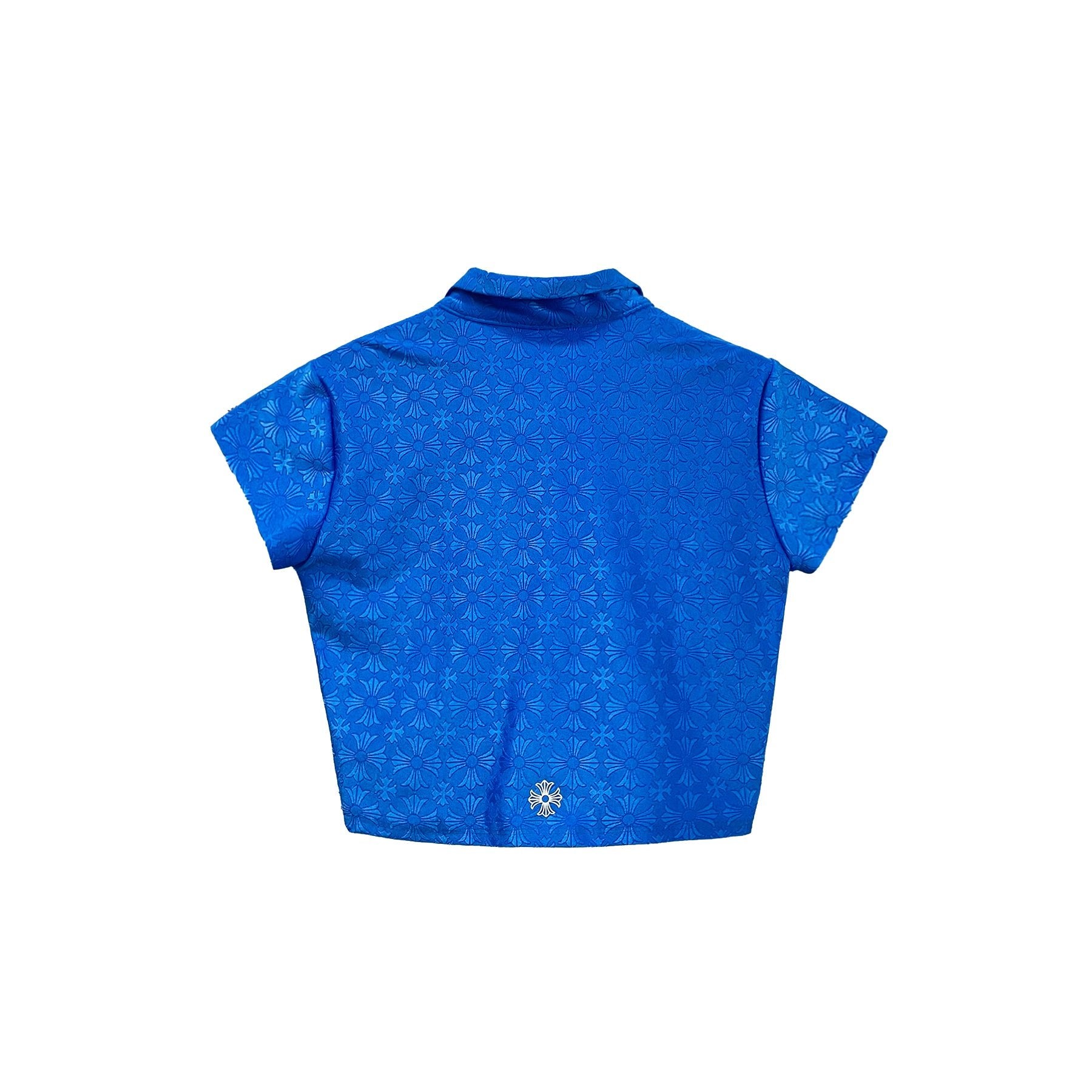 Chrome Hearts Blue Cross Polo Tee - SHENGLI ROAD MARKET