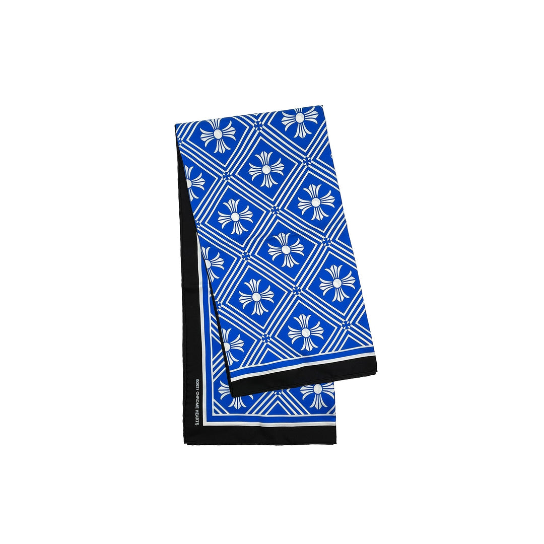 Chrome Hearts Blue Cross Silk Scarf - SHENGLI ROAD MARKET