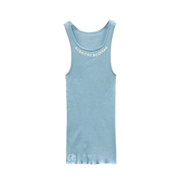 Chrome Hearts Blue LOVE YOU Tank Top - SHENGLI ROAD MARKET