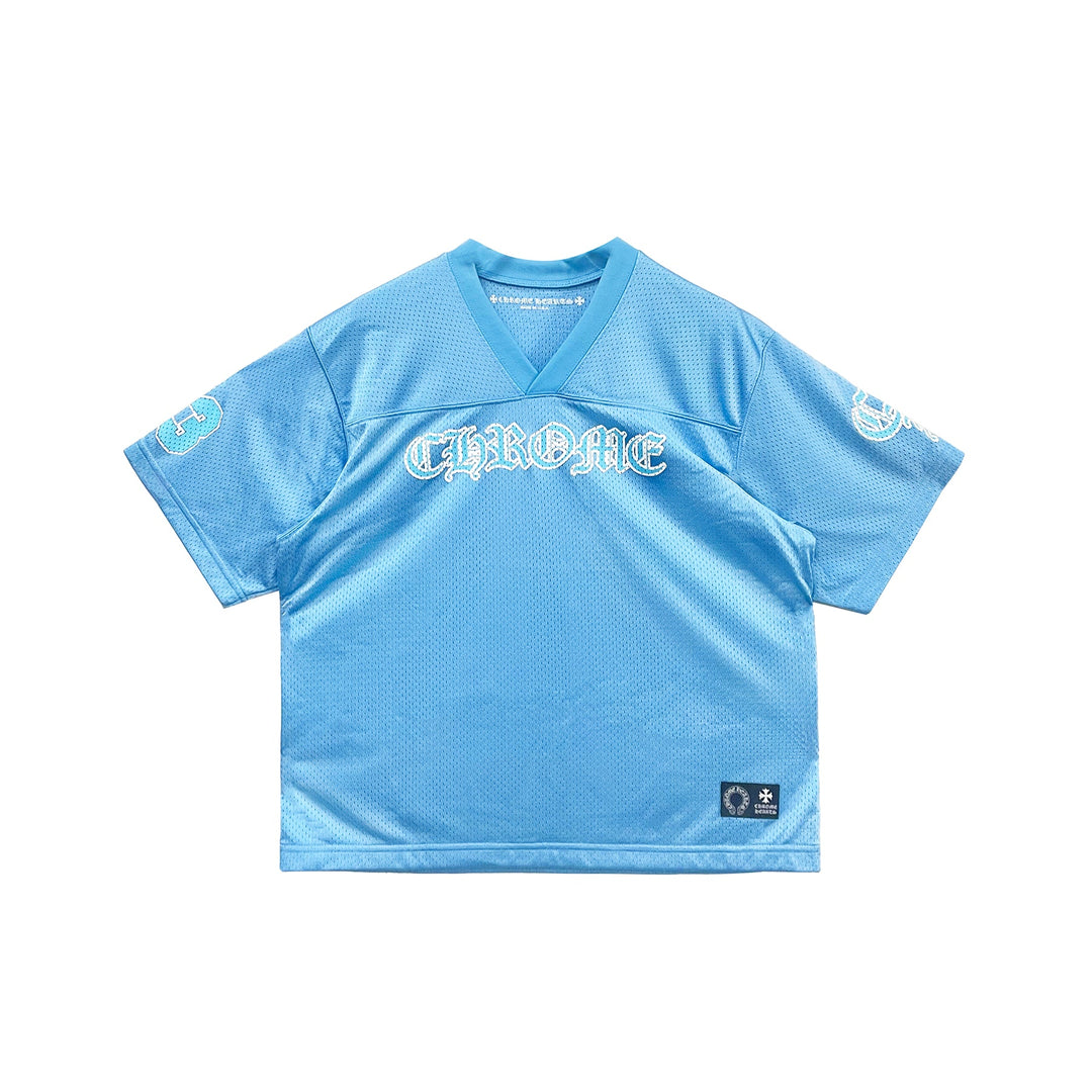 Chrome Hearts Blue Mesh Ice Hockey Short Sleeve Tee - SHENGLI ROAD MARKET