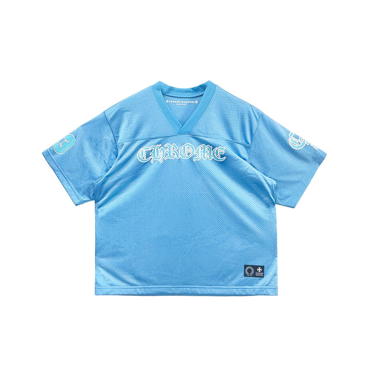 Chrome Hearts Blue Mesh Ice Hockey Short Sleeve Tee - SHENGLI ROAD MARKET