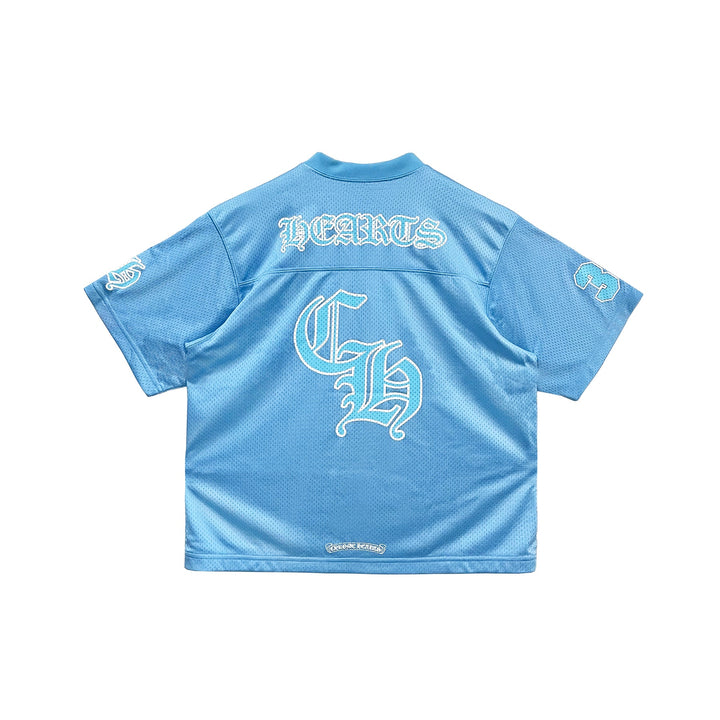 Chrome Hearts Blue Mesh Ice Hockey Short Sleeve Tee - SHENGLI ROAD MARKET