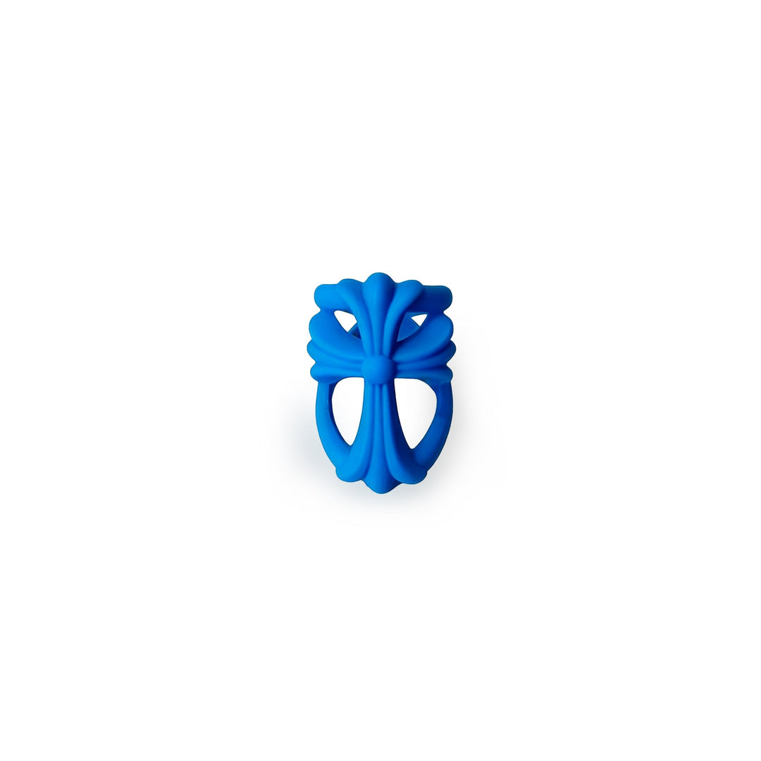 Chrome Hearts Blue Resin Cross Ring - SHENGLI ROAD MARKET