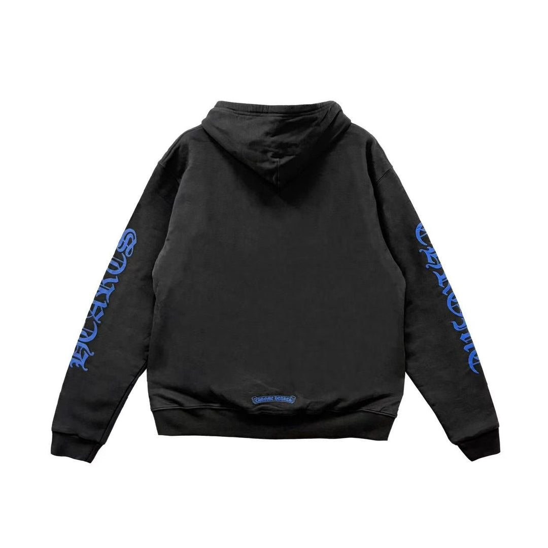 Chrome Hearts Blue Script Thermal Zip Up Hoodie - SHENGLI ROAD MARKET
