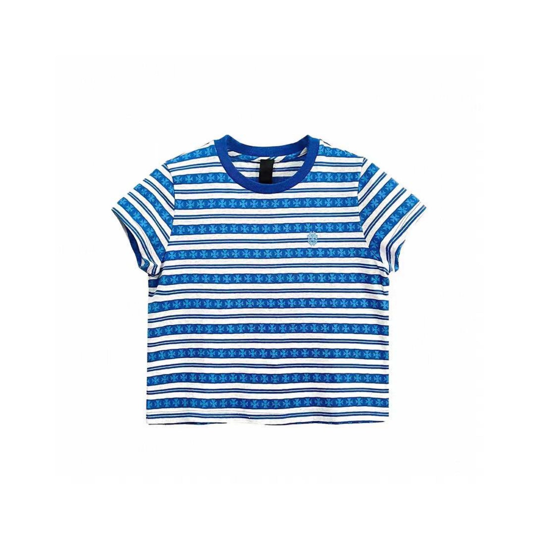 クロムハーツ ブルーストライプロゴTシャツ - SHENGLI ROAD MARKET
