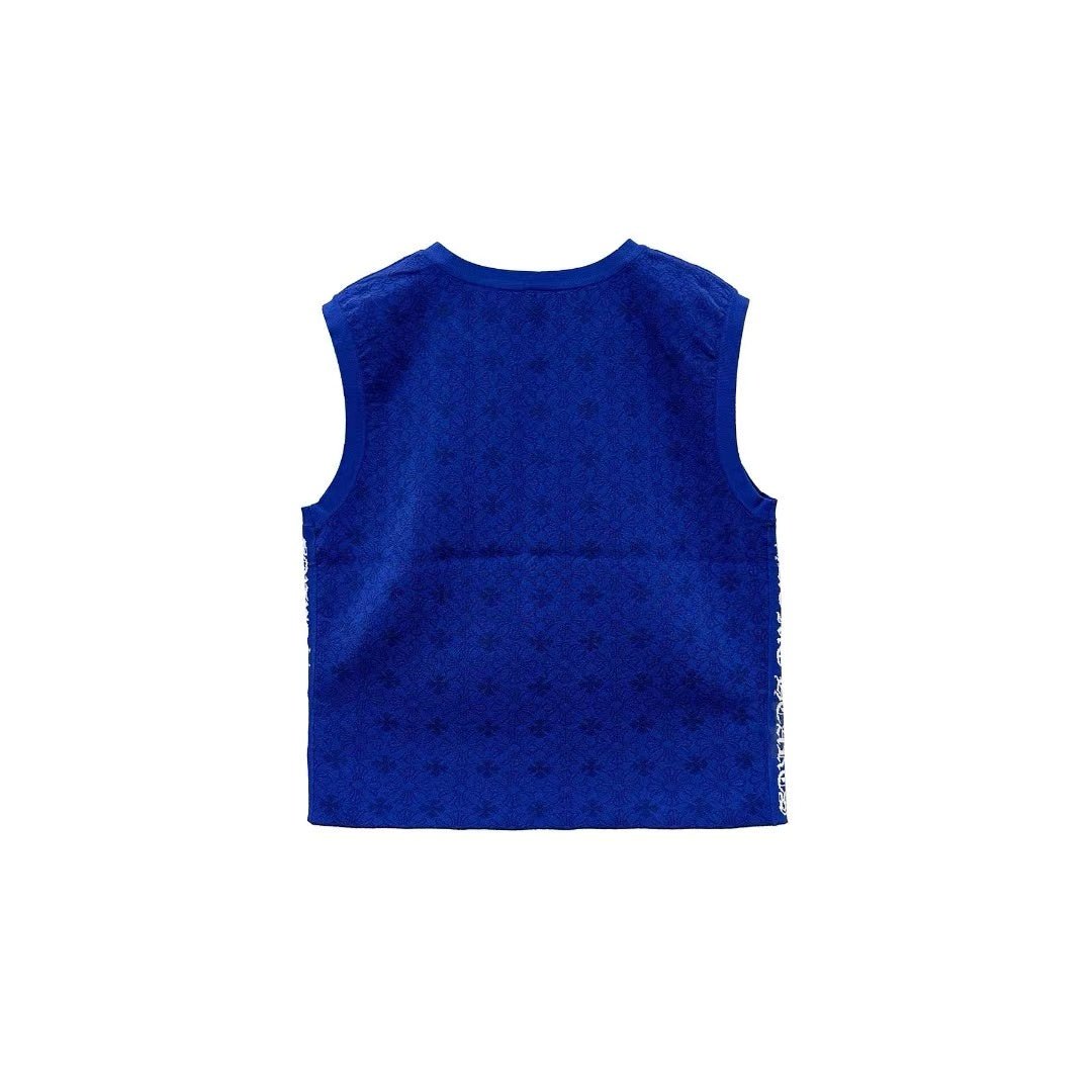 Chrome Hearts Blue Tonal Monogram Knit Tank Top - SHENGLI ROAD MARKET