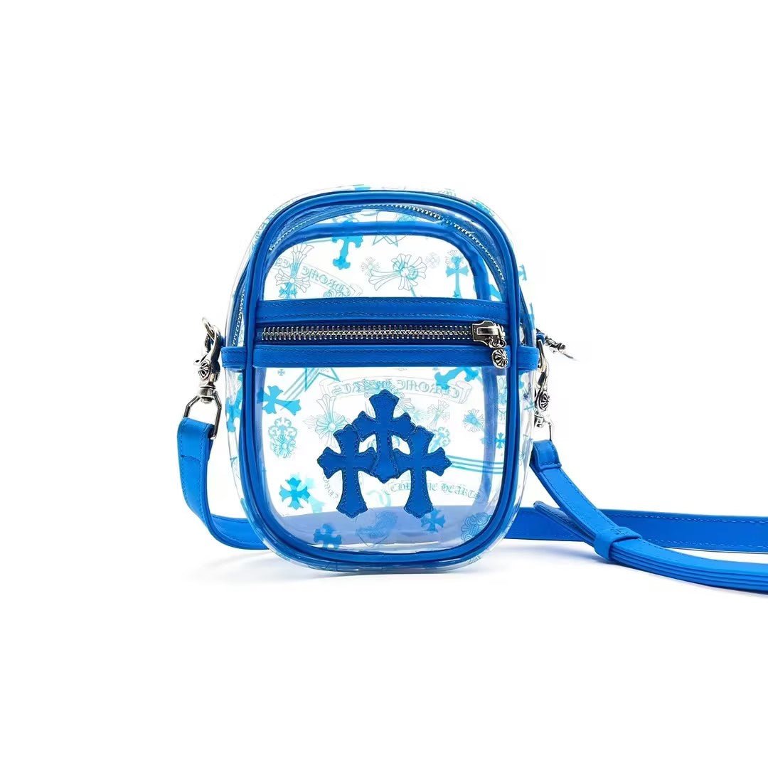 Chrome Hearts Blue Triple Cross PVC Taka Crossbody bag - SHENGLI ROAD MARKET