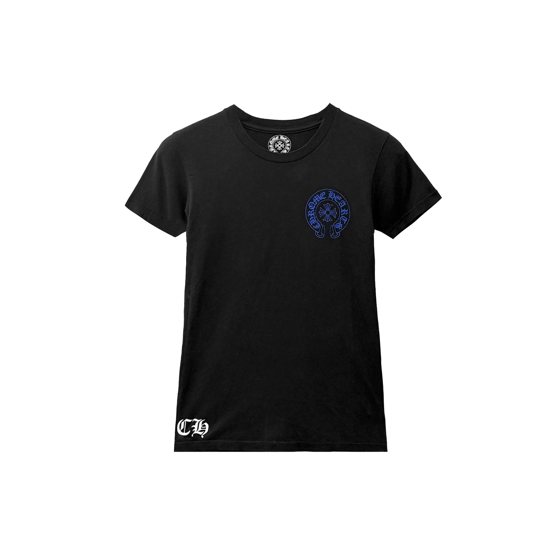 CHROME HEARTS Tシャツ ブラック ブルー Chrome Hearts Vintage Blue Vine Cross Women's Short Sleeve Tee