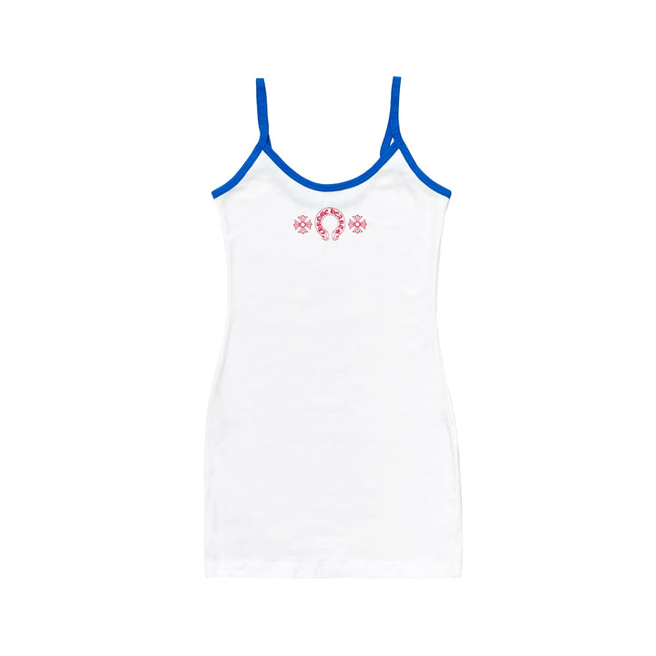Chrome Hearts Blue&White Horseshoe Logo Tank top Dress - SHENGLI ROAD MARKET