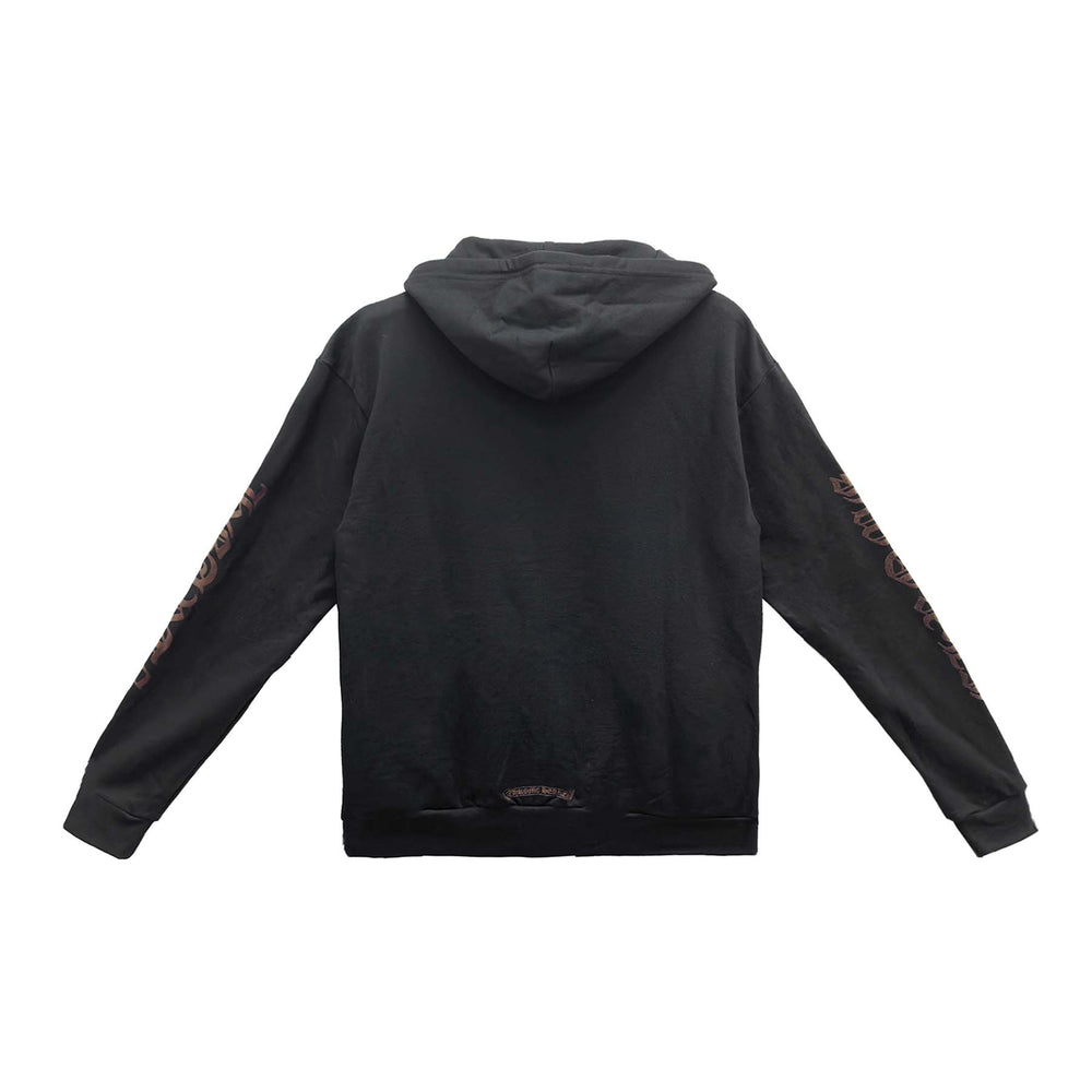 Chrome Hearts Brown Glitter 1988 Zip Up Hoodie - SHENGLI ROAD MARKET