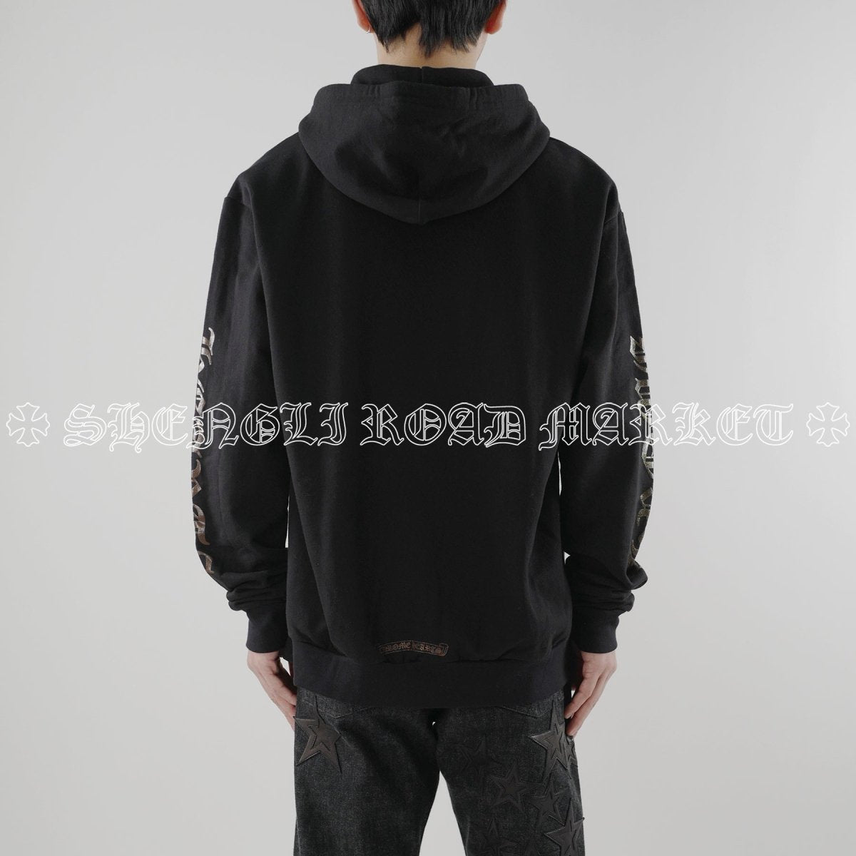 Chrome Hearts Brown Glitter 1988 Zip Up Hoodie - SHENGLI ROAD MARKET