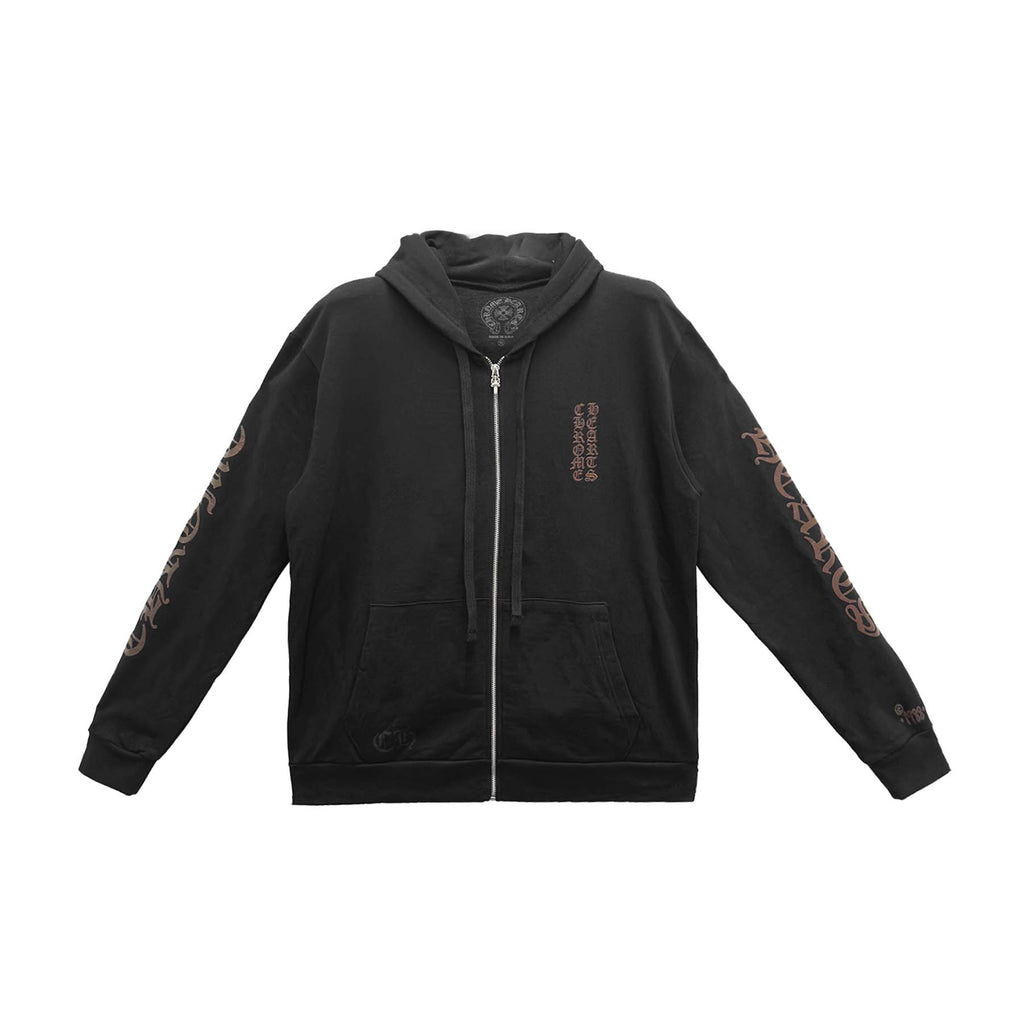 Chrome Hearts Brown Glitter 1988 Zip Up Hoodie - SRM – SHENGLI