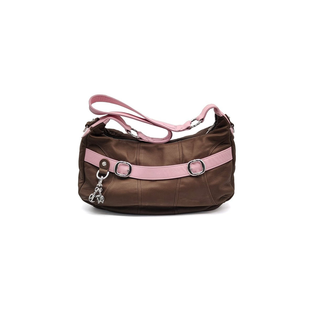 Chrome Hearts Brown&Pink Leather Casper Shoulder Bag - SHENGLI ROAD MARKET