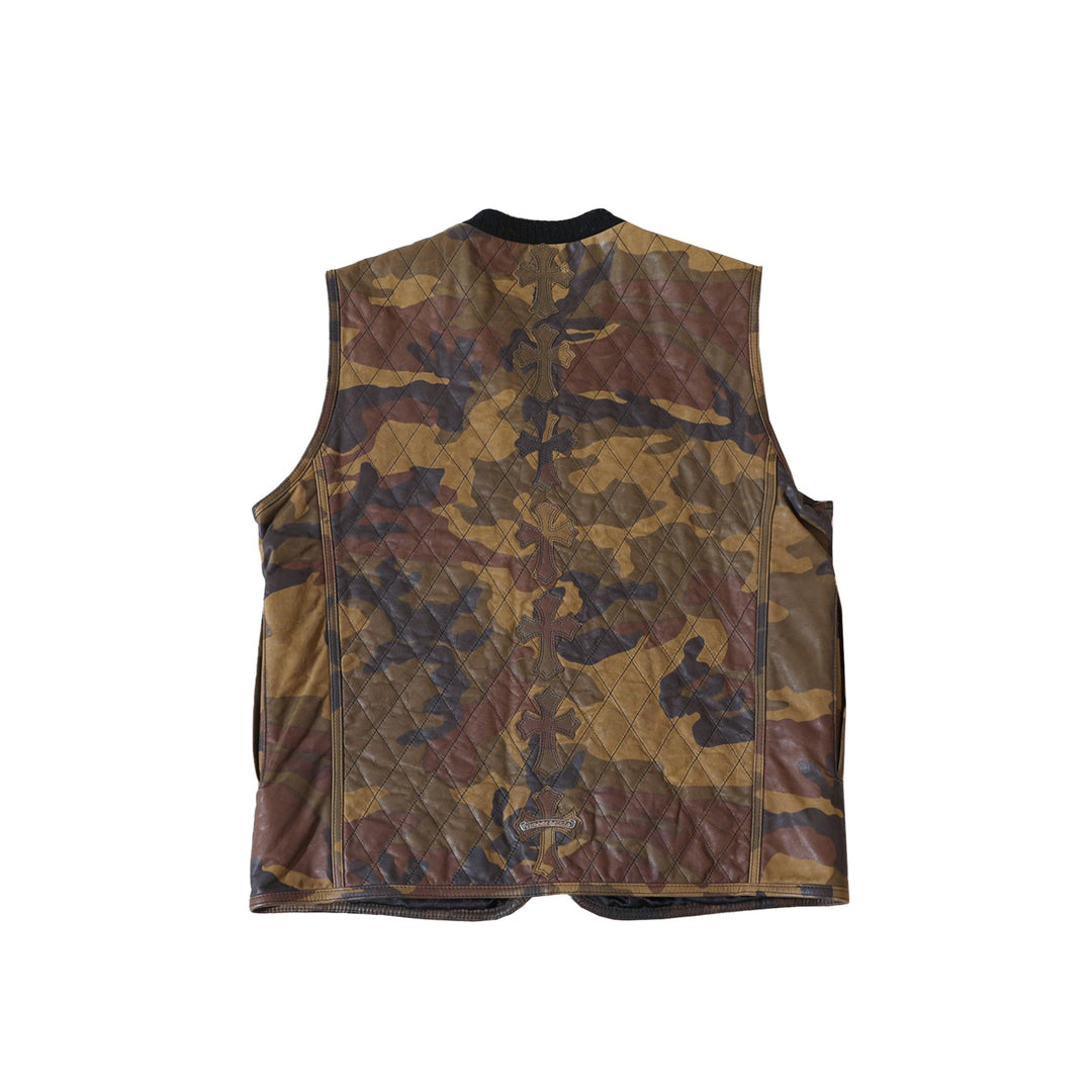 Chrome Hearts Camouflage Leather Vest - SHENGLI ROAD MARKET