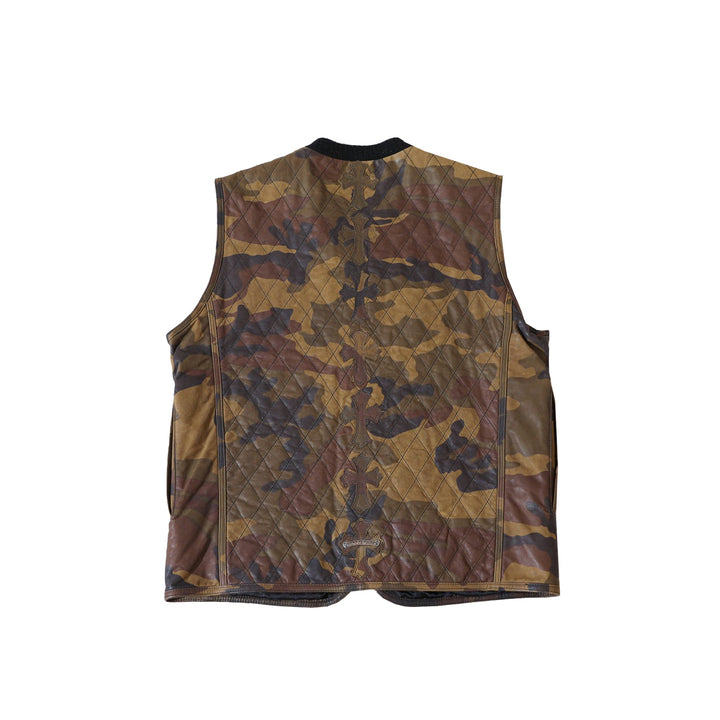 Chrome Hearts Camouflage Leather Vest - SHENGLI ROAD MARKET