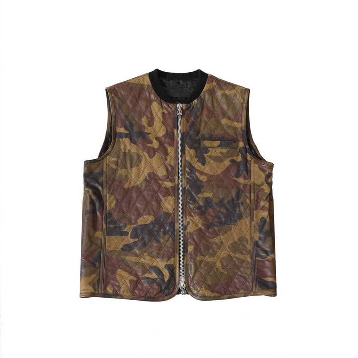 Chrome Hearts Camouflage Leather Vest - SHENGLI ROAD MARKET