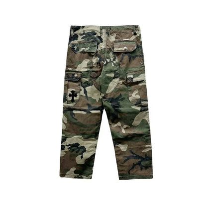 Chrome Hearts Camouflage Silver Button Cargo Pants - SHENGLI ROAD MARKET