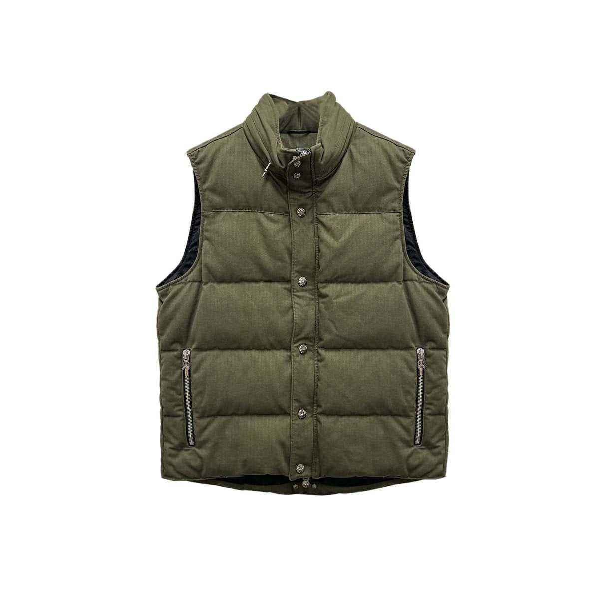 Chrome Hearts Canvas Silver Buckle Down Vest - SHENGLI ROAD MARKET