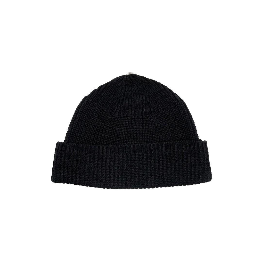 Chrome Hearts Cashmere Black Triple Cross Patch Beanie - SHENGLI ROAD MARKET