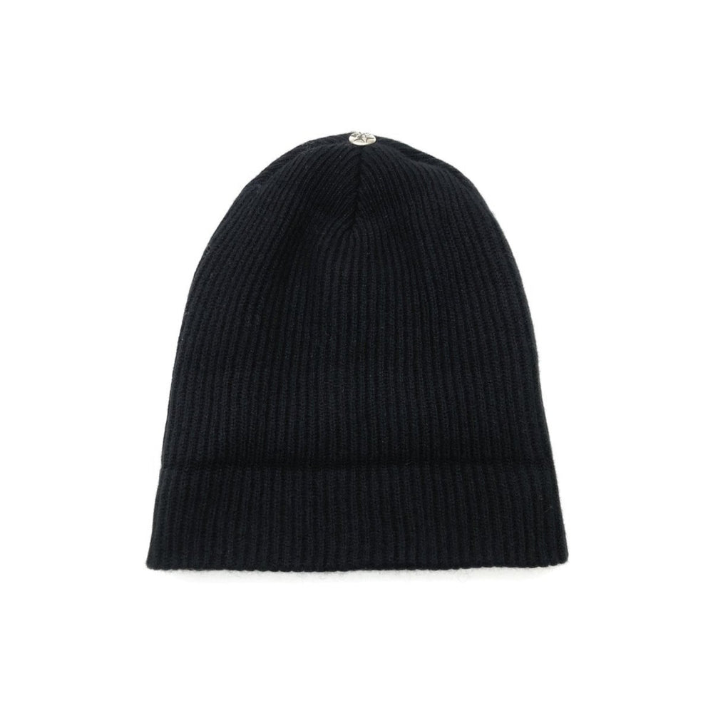 Chrome Hearts Cashmere CH Cross LOGO Black Beanie - SHENGLI ROAD MARKET