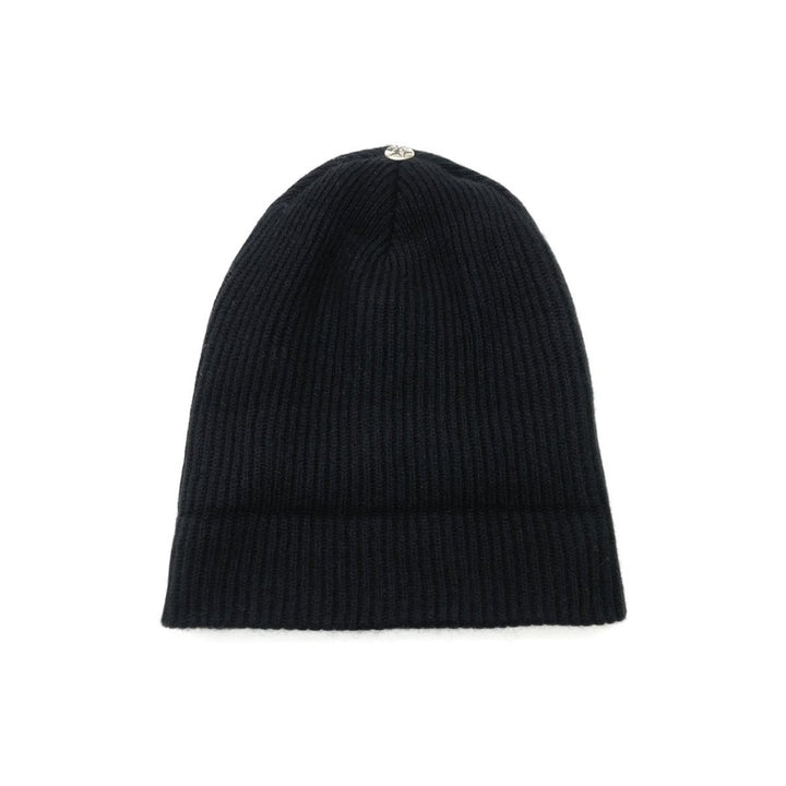 Chrome Hearts Cashmere CH Cross LOGO Black Beanie - SHENGLI ROAD MARKET