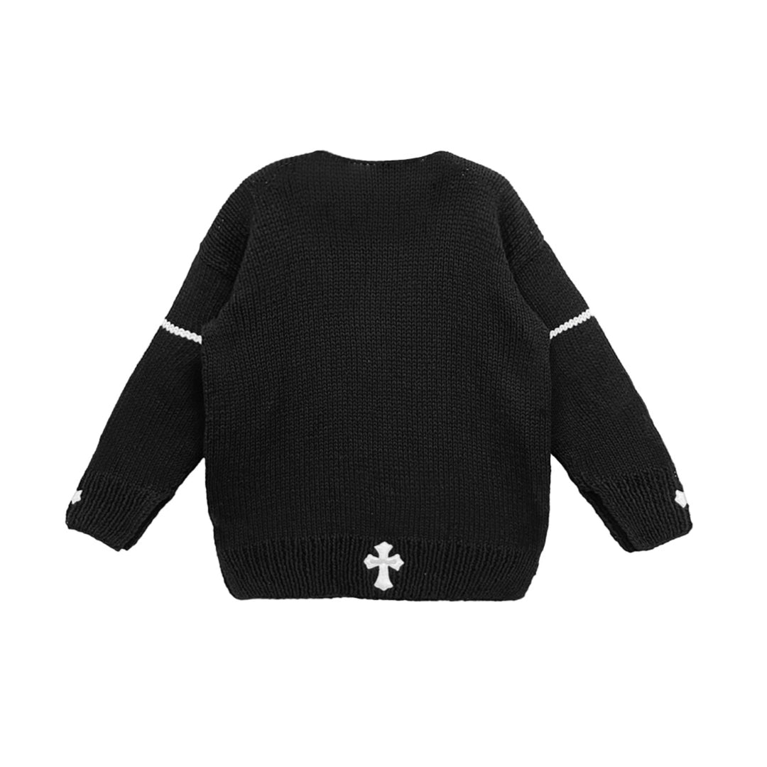 Chrome Hearts Cashmere Cross Patch Sweater - SHENGLI ROAD MARKET