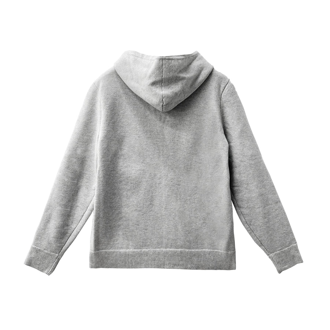 Chrome Hearts Cashmere Embroidered Grey Pullover Hoodie - SHENGLI ROAD MARKET
