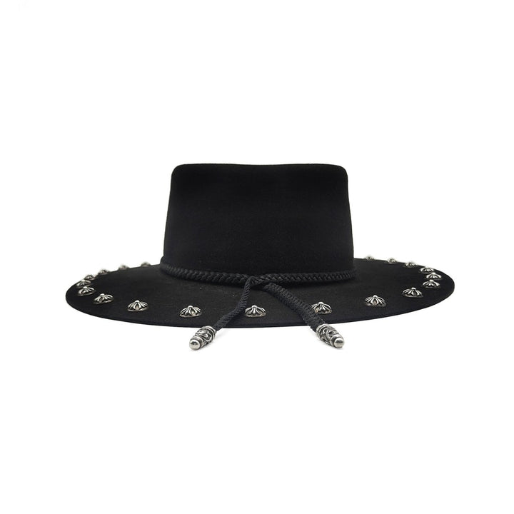 Chrome Hearts Cashmere Silver Cross Black Hat - SHENGLI ROAD MARKET