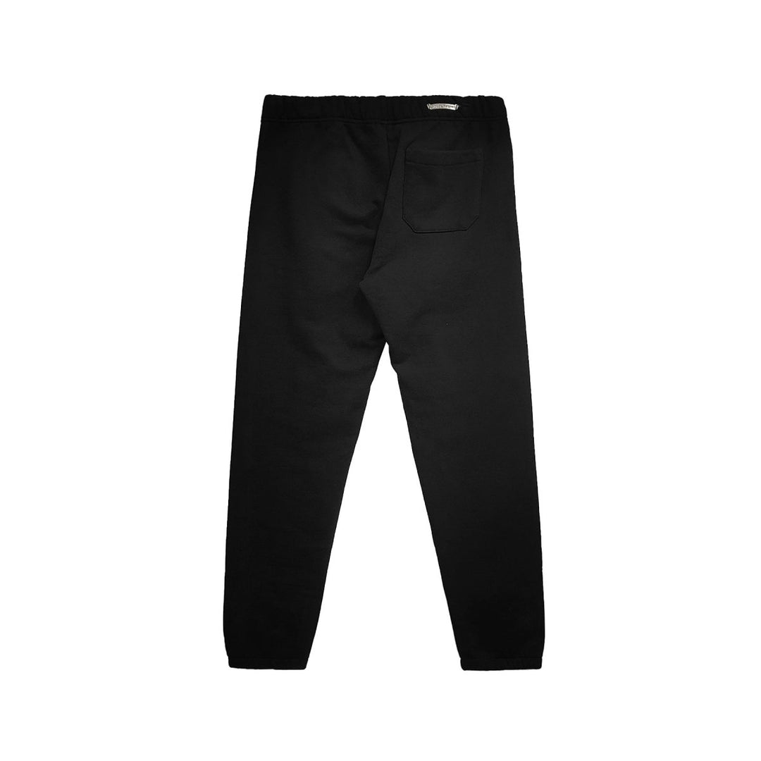 Chrome Hearts Cemetery Cross Embroidered Black Sweatpants - SHENGLI ROAD MARKET