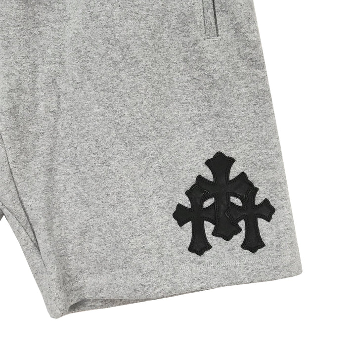Chrome Hearts Cemetery Leather Cross Patch Paper Jam Shorts - SHENGLI ROAD MARKET