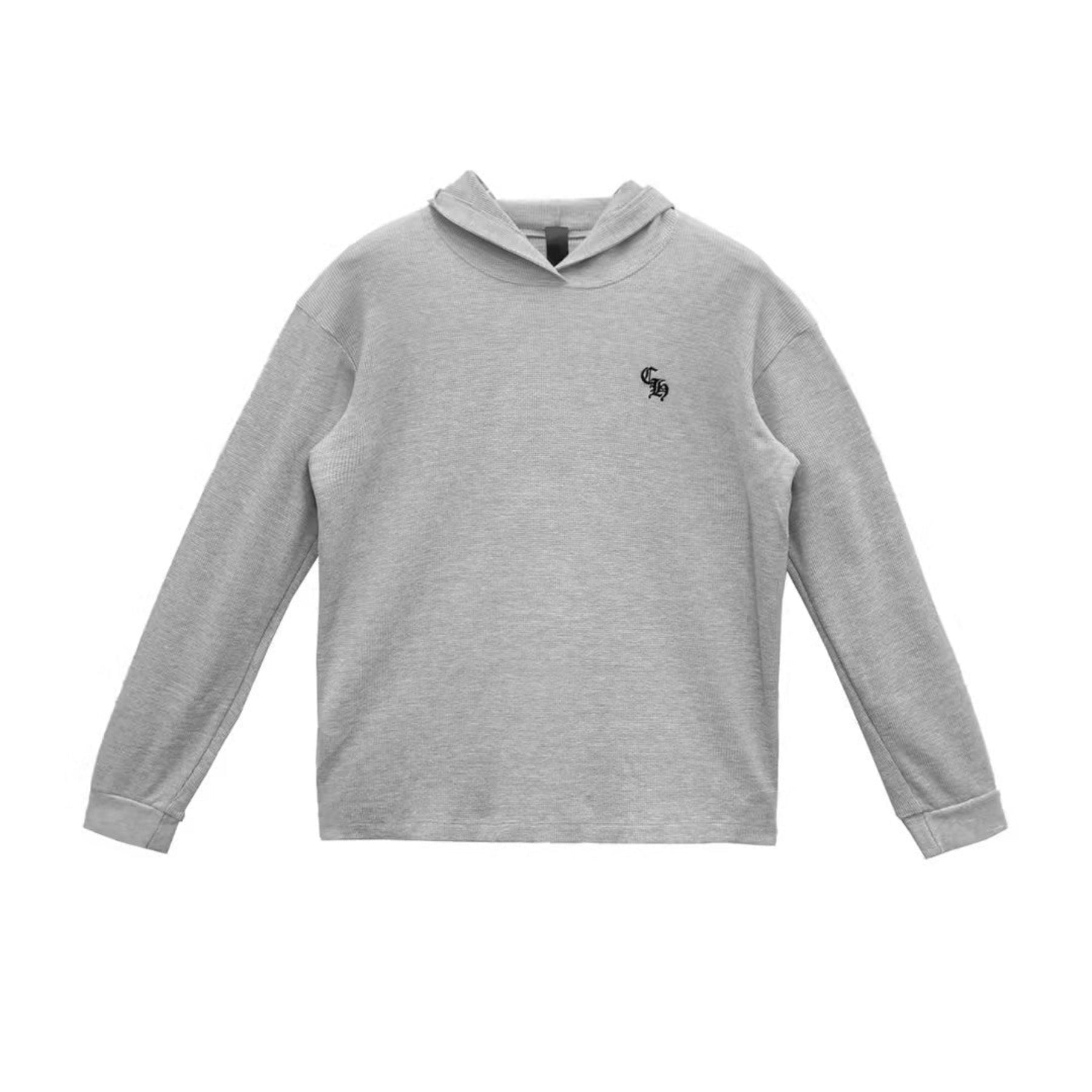 Chrome Hearts CH Embroidered Waffle Pullover Hoodie - SRM
