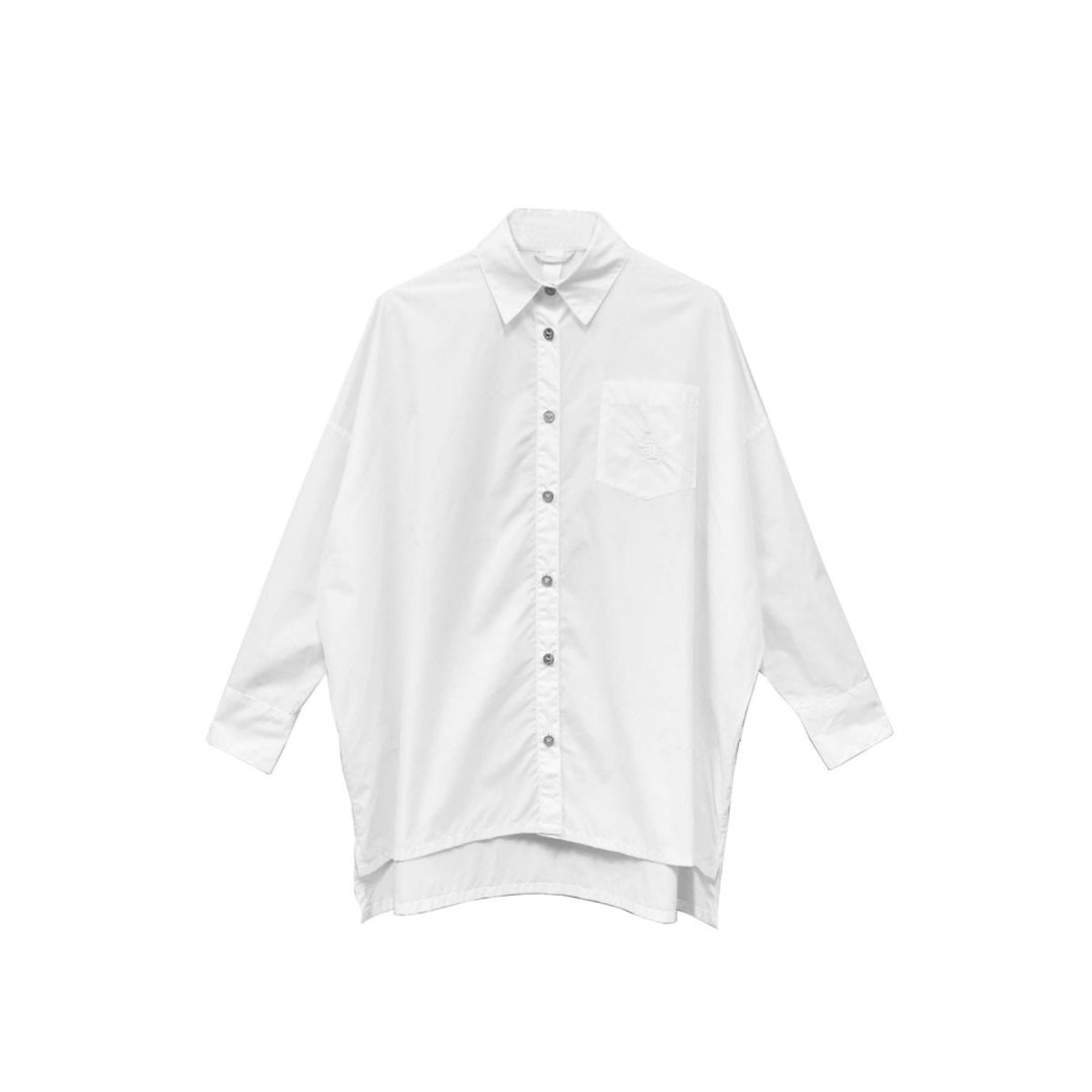 Chrome Hearts CH Embroidered White Malhal Kita Shirt - SHENGLI ROAD MARKET