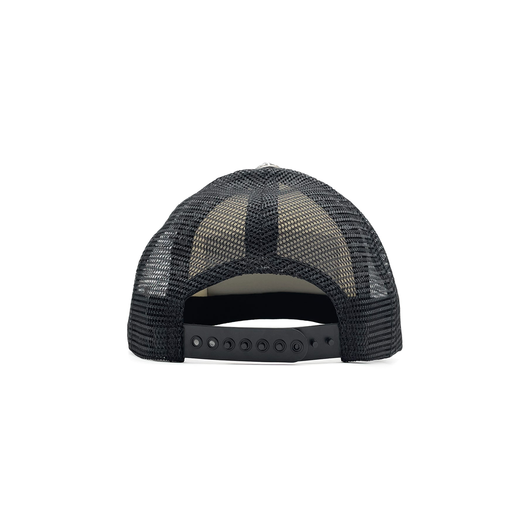 Chrome Hearts White Hollywood CH Patch Embroidered Trucker Cap