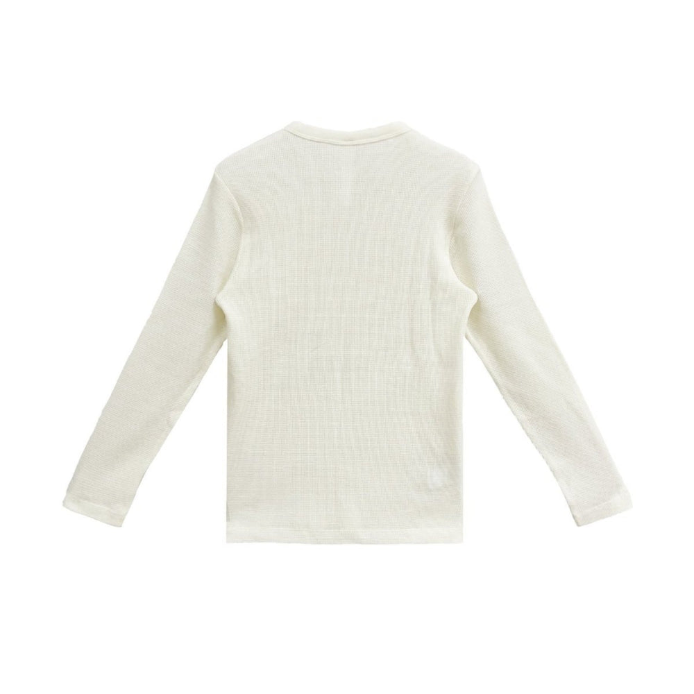 Chrome Hearts CH Letter Waffle Thermal Long Sleeve T-Shirt Tee - SHENGLI ROAD MARKET