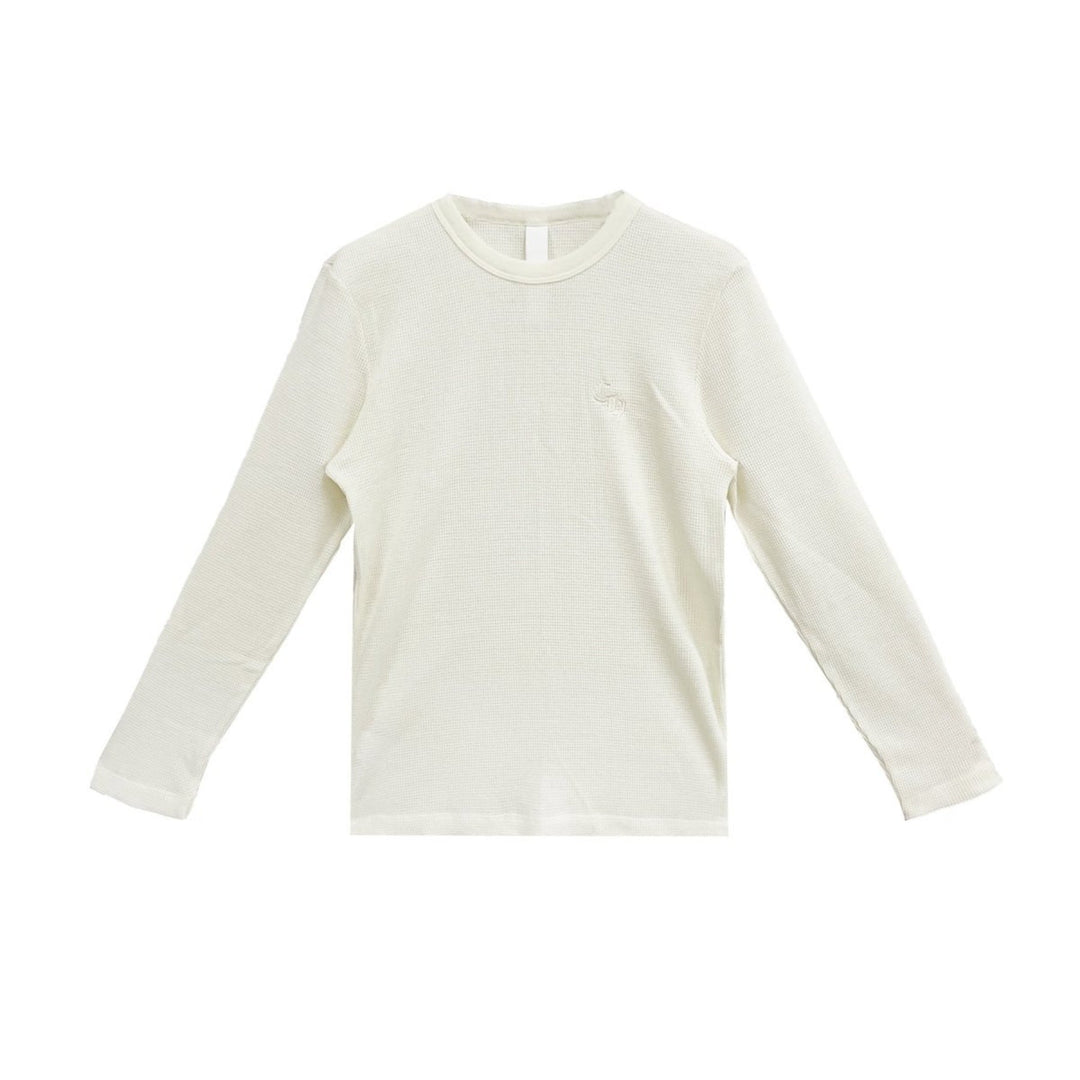 Chrome Hearts CH Letter Waffle Thermal Long Sleeve T-Shirt Tee - SHENGLI ROAD MARKET