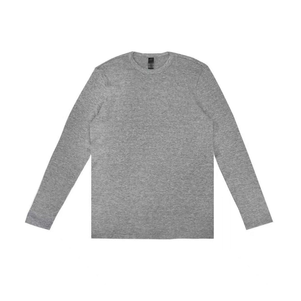 CHROME HEARTS ワッフル 長袖 Tシャツ グレー L Chrome Hearts CH Letter Waffle Thermal Long Sleeve Tee - SRM