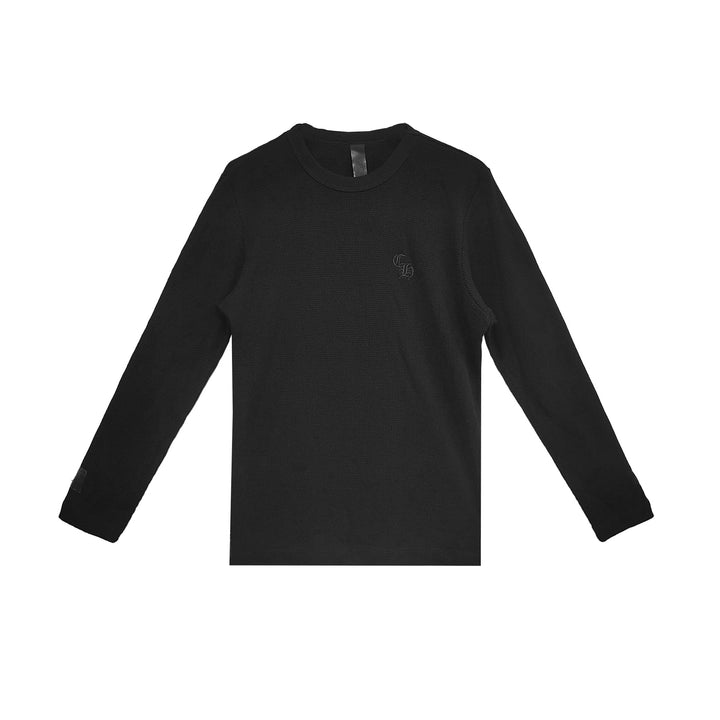 Chrome Hearts CH Letter Waffle Thermal Long Sleeve T-Shirt Tee - SHENGLI ROAD MARKET