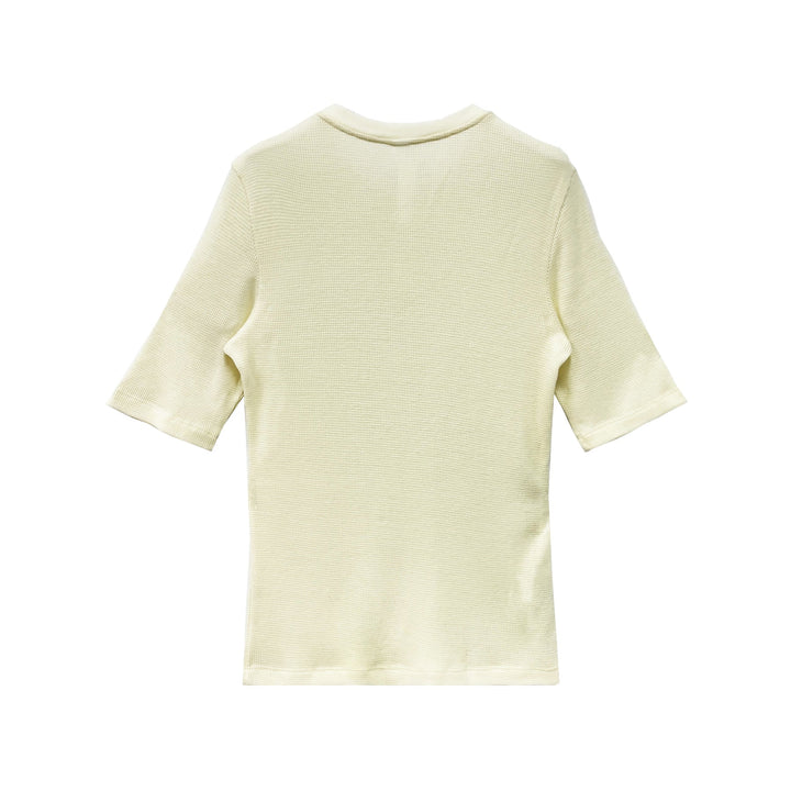 Chrome Hearts CH Letter Waffle Thermal Short Sleeve Henley T-Shirt Tee - SHENGLI ROAD MARKET