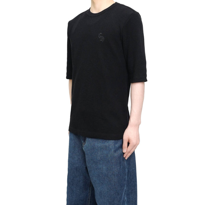 Chrome Hearts CH Letter Waffle Thermal Short Sleeve T-Shirt Tee - SHENGLI ROAD MARKET