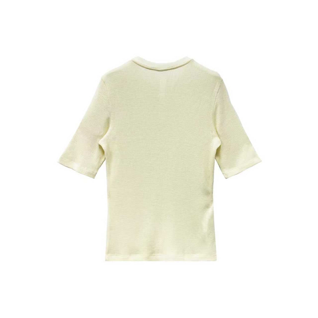 Chrome Hearts CH Letter Waffle Thermal Short Sleeve T-Shirt Tee - SHENGLI ROAD MARKET