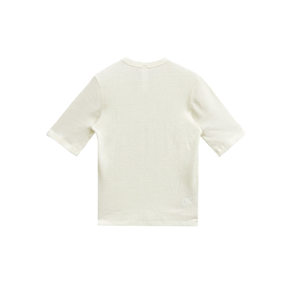 Chrome Hearts CH Letter Waffle Thermal Short Sleeve T-Shirt Tee - SHENGLI ROAD MARKET