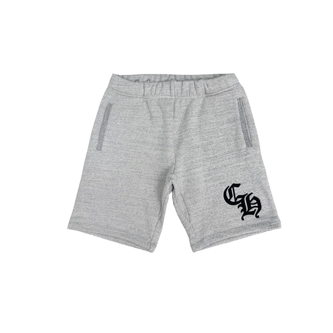 Chrome Hearts CH Logo Grey Shorts - SHENGLI ROAD MARKET