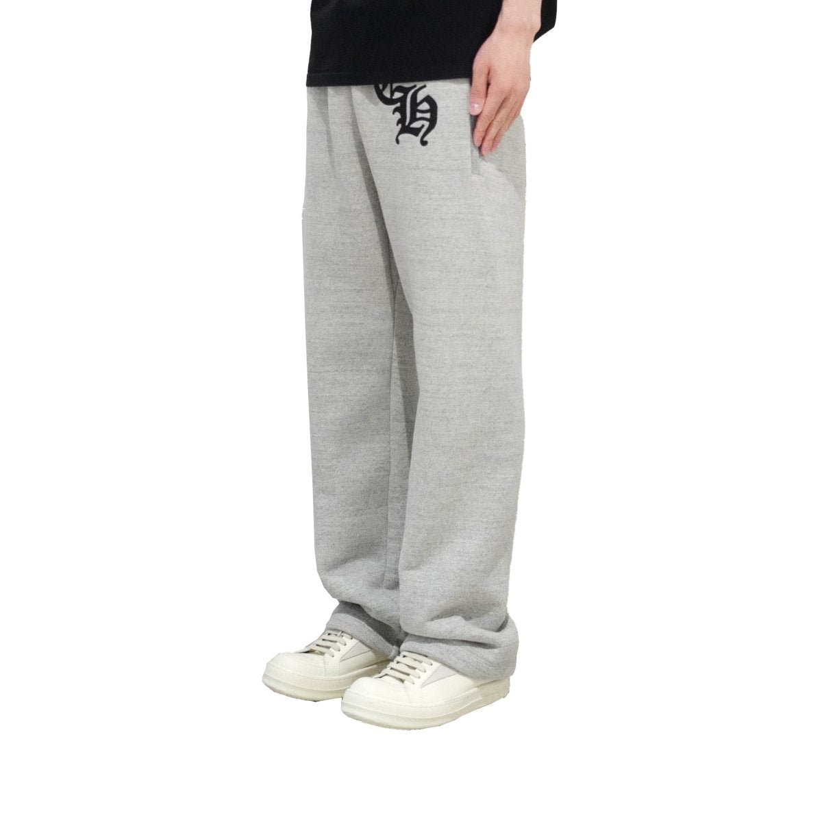 スウェットパンツ [HOODHOOD] Signature logo sweatpants (GRAY) ODF107803EssLogoSweatpantsHtrG