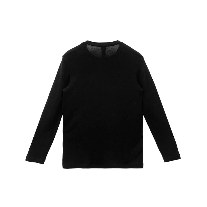 Chrome Hearts CH Logo Waffle Thermal Long Sleeve Henley Shirt - SHENGLI ROAD MARKET