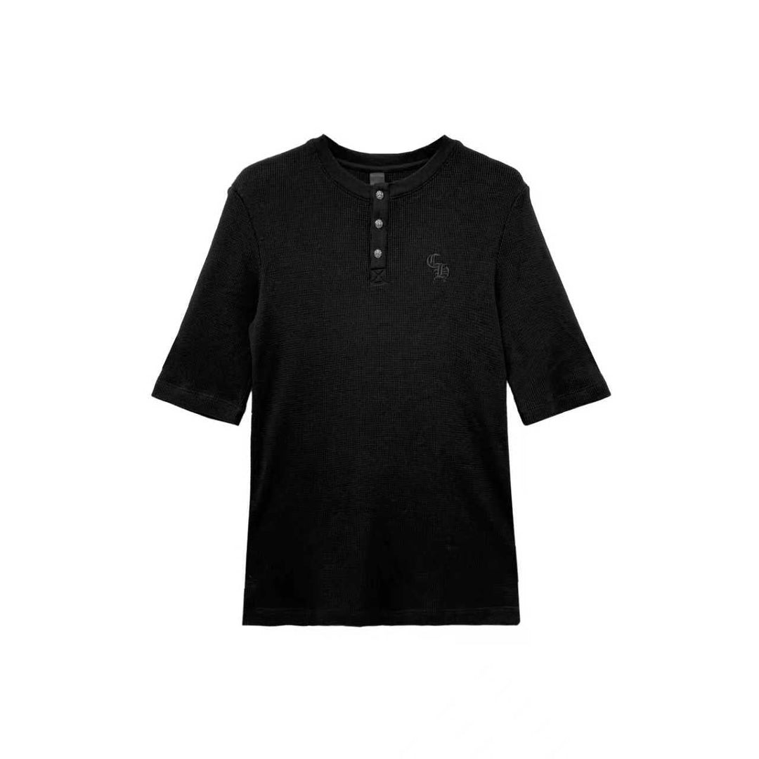Chrome Hearts CH Logo Waffle Thermal Short Sleeve T-Shirt - SHENGLI ROAD MARKET