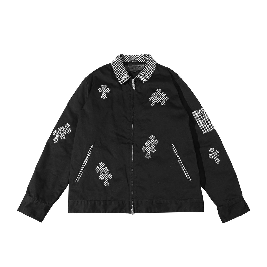 Chrome Hearts Checkerboard Cross Patch Jacket - SHENGLI ROAD MARKET