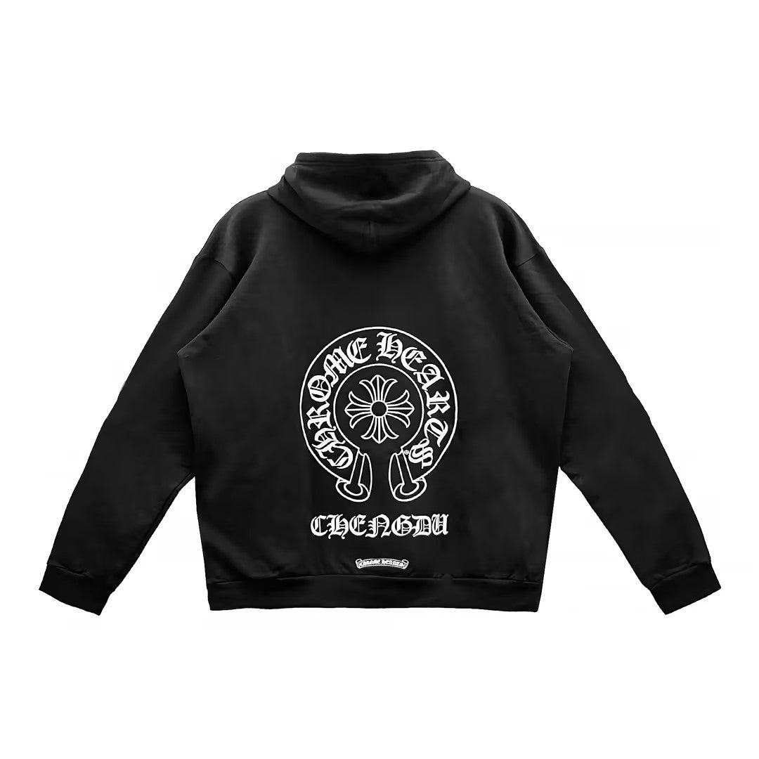 Chrome Hearts Chengdu Exclusive Horseshoe Zip Up Hoodie