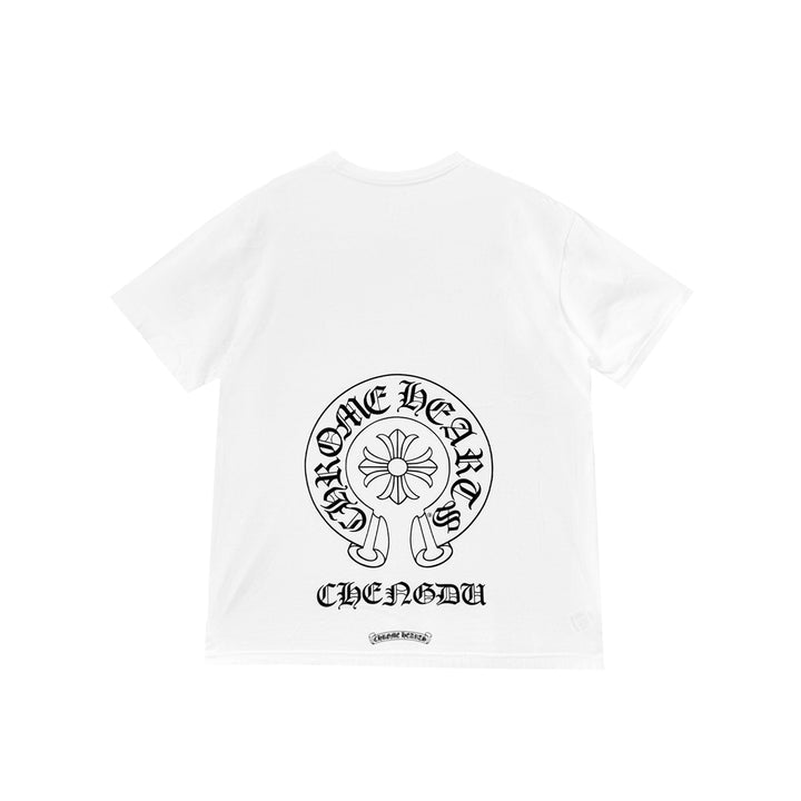 Chrome Hearts Chengdu Exclusive White Short Sleeve Tee - SHENGLI ROAD MARKET