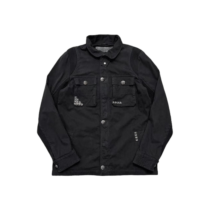 Chrome Hearts Cherry Bomb Pyramid Stud Military M65 Black Jacket - SHENGLI ROAD MARKET
